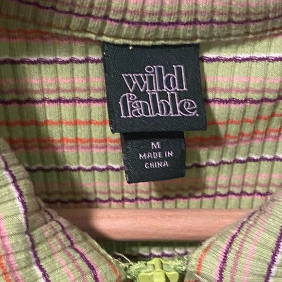 Y2K Lime Green Striped Sleeveless Zip Front Bodycon Casual Streetwear Midi Dress - Picture 6 of 6